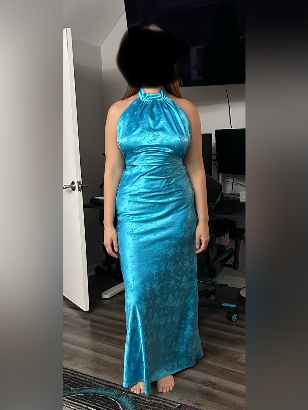 Japanese inspired halter dress